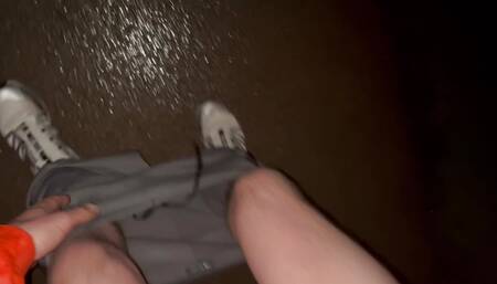 Horny jerked off in a Dusseldorf park