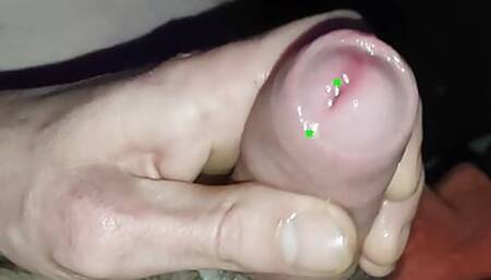 Masturbating until I get a very explosive cumshot