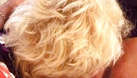 Wild German granny in stockings wants cum so bad