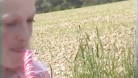 Pretty young blonde anal pounded in threeway