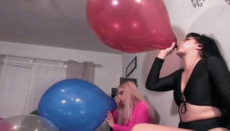 Galas Looner & Sushii Xhyvette: Sushii's Big Balloons Surprise Masspop & Blow to pops - mp4