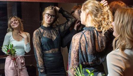 Karup's Private Collection featuring Eyla Moore and Lesya's medium size tits movie
