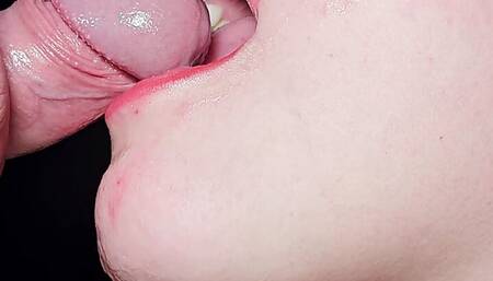 Compilation-jets of sperm in the throat. Super CloseUP!