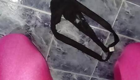 Step daughter panties cum