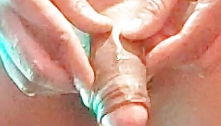 Today I masturbated while thinking about while bathing