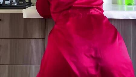 I'm hot in my kitchen and filling myself with whipped cream