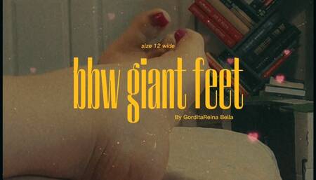 BBW latina giant feet