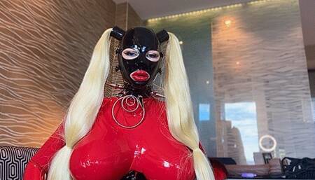 Extrem RUBBERDOM STRAP-ON Rimming Worship POV JOI Slavena