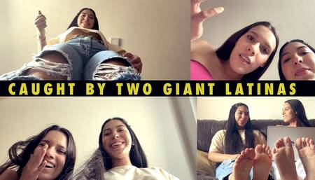 Caught by Two Giant Latina's 4k