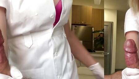Russian whore milf has fun with cut huge dick