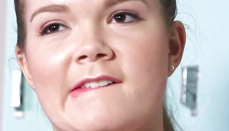 Teen Lexy Adams Gives A Cheerleader Peep Show