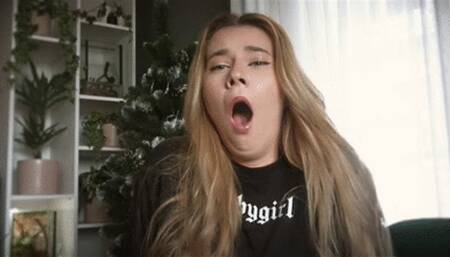 Coffee relaxing and yawning mp4 HD