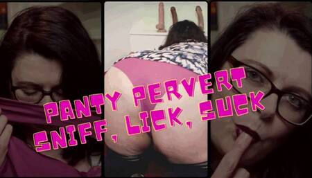 PANTY PERVERT SNIFFER,LICKING, SMELLING, TASTING 720p