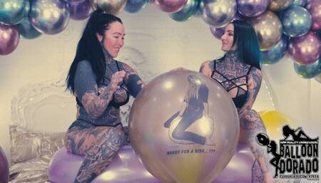 Nina and Caro - XXL Belbal B250 Ride and Sitpop fun 4K UHD Version