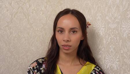 I'm Looking at the Camera in a Geisha Costume