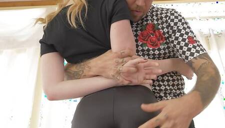 Coed Filthy Fuck Fiend Katy Kiss Pussy Packed in Sneakers!