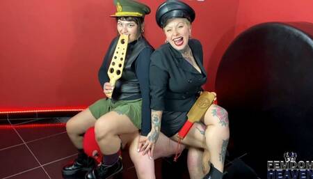 Brutal military femdom training