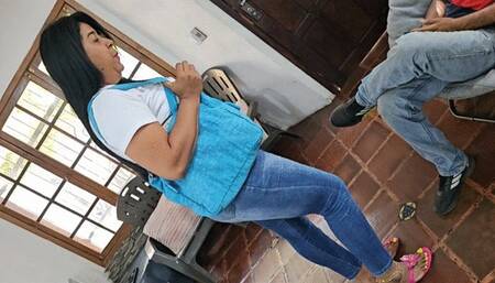 Balbina Cranking Battle on flip flops vs the lazy Corsa