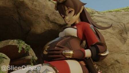 Water Inflation Genshin Impact [Giantess Growth]