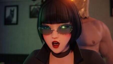 [Guilty_Gear] Horny Beautiful Asian Girl I-no Ino - First Time Anal Creampie in Public Pub????????