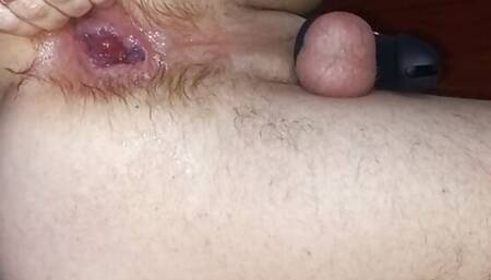 Self-fisting my hole.
