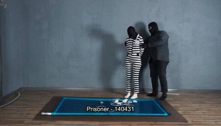 Treatment of a prisoner with myostimulation in a vacuum bed