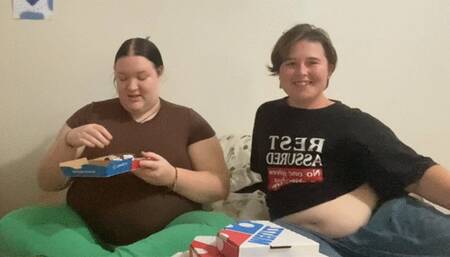 Philly Cheesesteak Pizza + Sides Stuffing (Mutual gaining fat best friends)