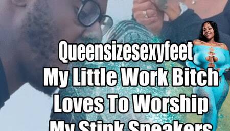 My Little Work Bitch Loves To Worship My Stink Sneakers shoe fetish sneaker fetish