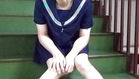 Summer Sailor Uniform Exposed at the Office