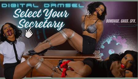 Digital Damsel: Select Your Secretary - SFX SECRETARY'S STRUGGLING SCENARIOS SWAPPED OUT IN 4K
