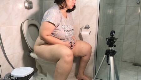 Toilet in the morning after coffee