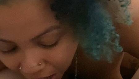 BBW Blowjob and Ridding on Tinder Guy