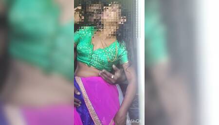 Tamil Half Saree Cuddling in Erotic