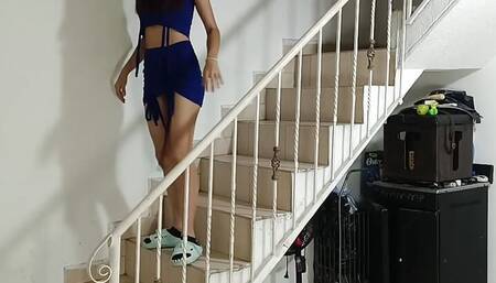 LATINA STEPSISTER GETS TO SEDUCE HER TATTOOED STEPBROTHER TO FUCK