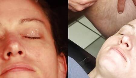 Dirty Dees newest amateur homemade double facial cumshot