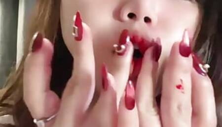 Part 1 Viral Indonesia Cici masturbates while playing with big