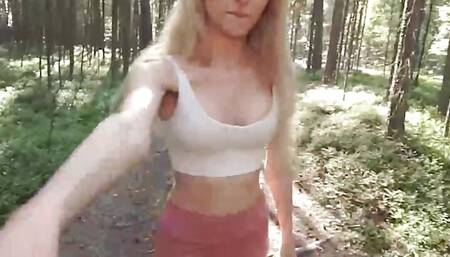 Abel Forgets All About Running & Joins Carla Cute For A Different Kind Of Exercise In The Forest - REALITY KINGS