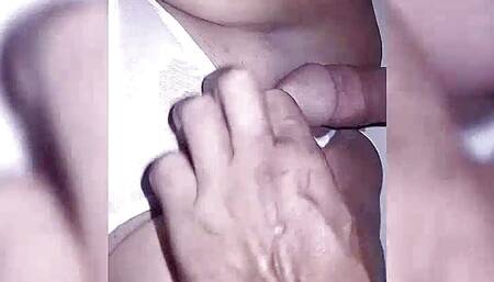 I caressed my neighbor's ass in the absence of my wife. She was very excited, eager to insert my big penis into