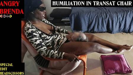 HEADSCISSORS HUMILIATION IN TRANSAT CHAIR BY EBONY DOMINA BRENDA (HD)