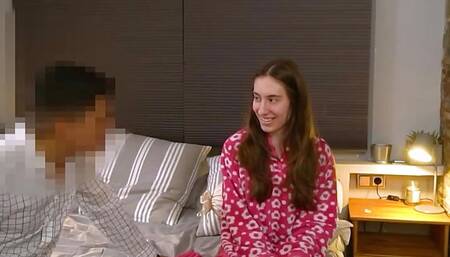 Horny teen Carolina Lorca becomes a pornstar by doing her first homemade video!