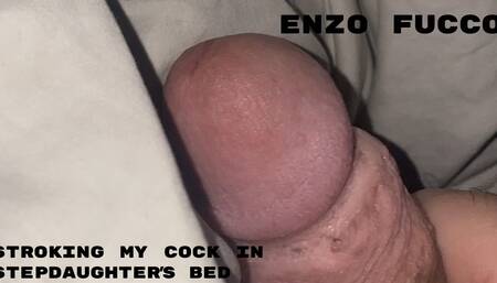 Step Dad Stroking Soft Cock In Step Daughter's Bed