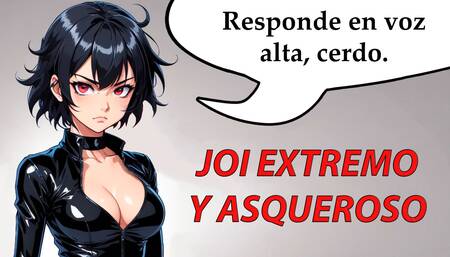 JOI extreme and disgusting hentai in Spanish.