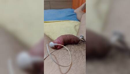 Electric Shock On The Cock And Enjoying Yummy With Surprise At The End