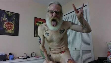 Jerkin StepDad 14th - Gay Grandpa's Greasy Dong Goon Bate Session