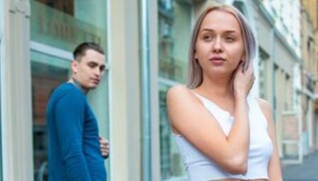 Playful blonde with huge bottom Bernie Svintis rammed by a long boner