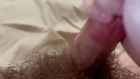 Stroking my hair cock