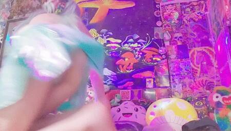 Upskirt Strap-On Tease + Glasses Facial