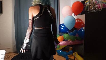 Blue - Angry girlfriend bursts all your rescued balloons