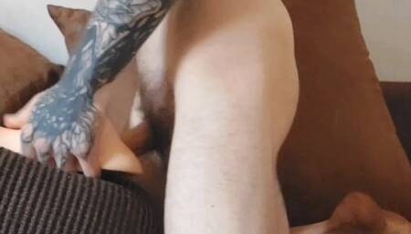 Humping my fleshlight and cumming