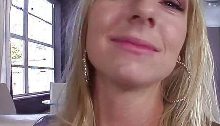 Just legal Britney Brooks a slut with light hair gets her